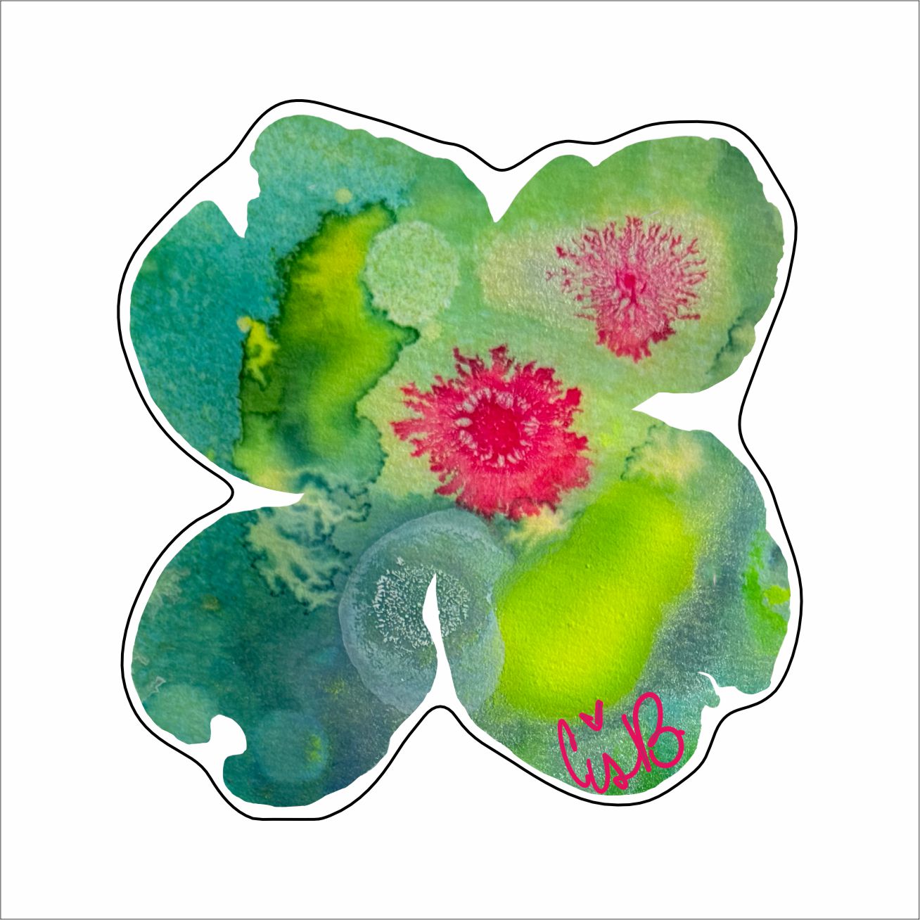 LBR-141 Pink Sparks Dogwood Ornament | 0.25Acrylic Ornament |