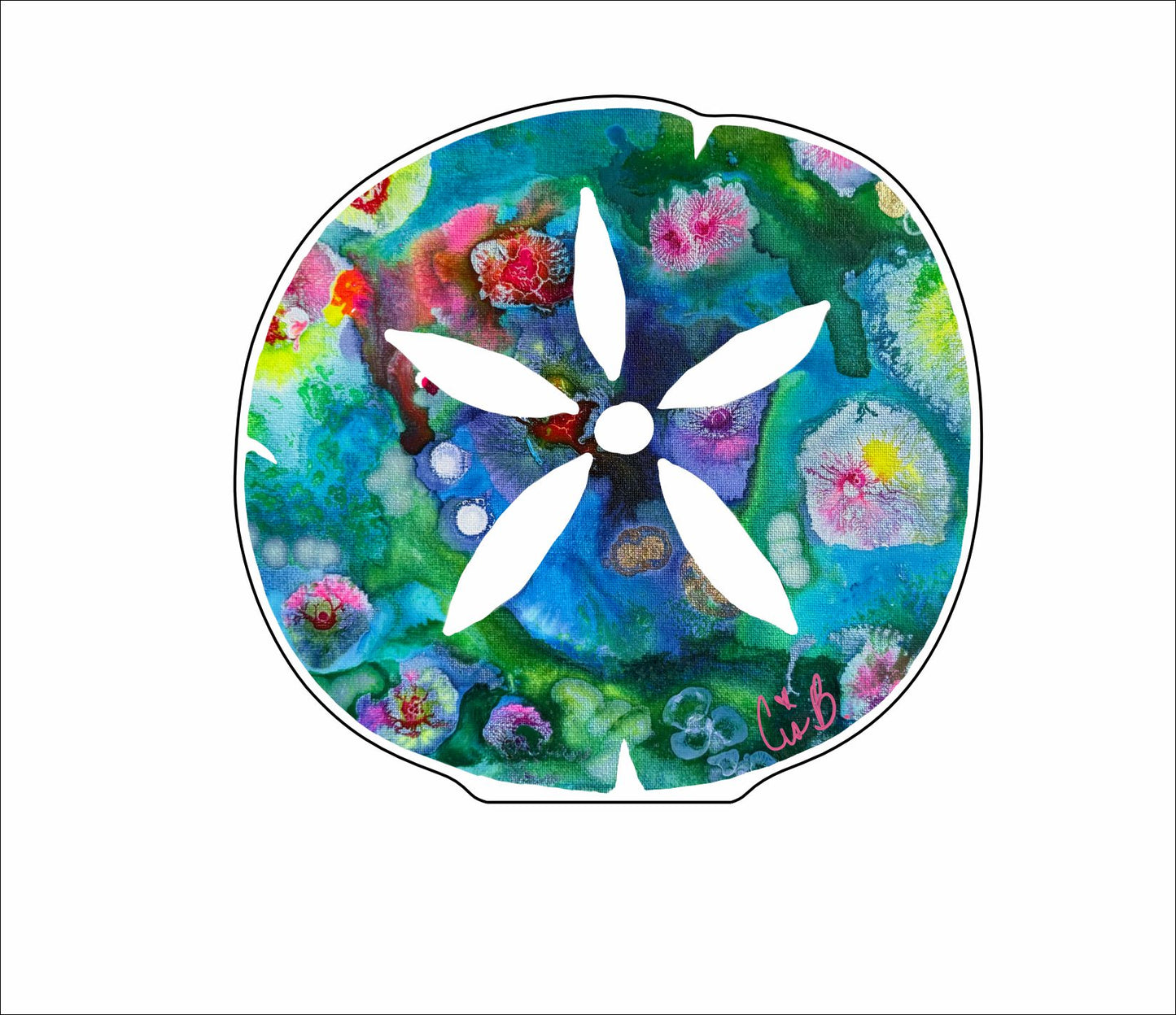 LBR-158 Perdido Sand Dollar Mini | 0.50Acrylic Mini |