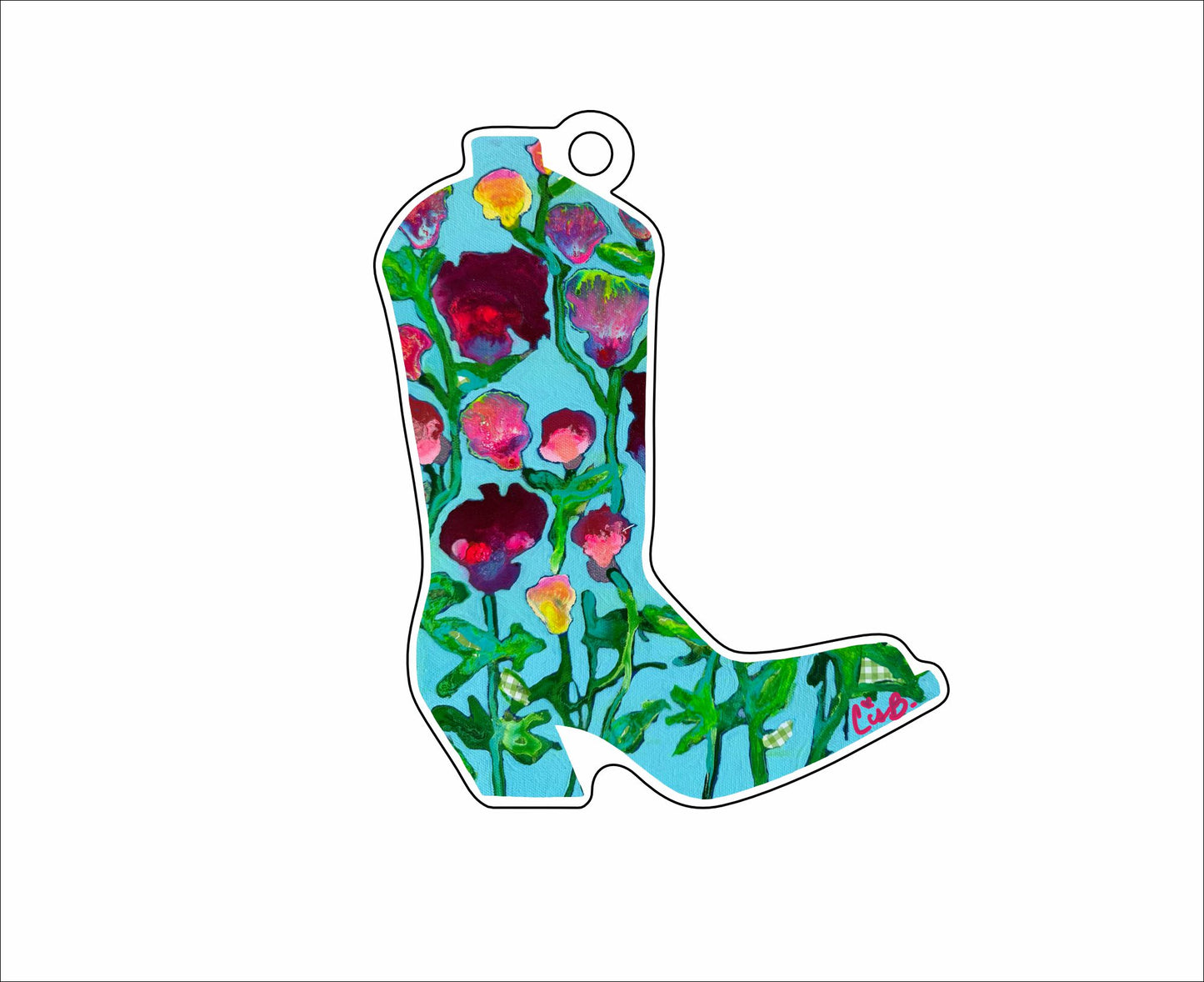 LBR-165 Summer Nights Boot Ornament | 0.25Acrylic Ornament |