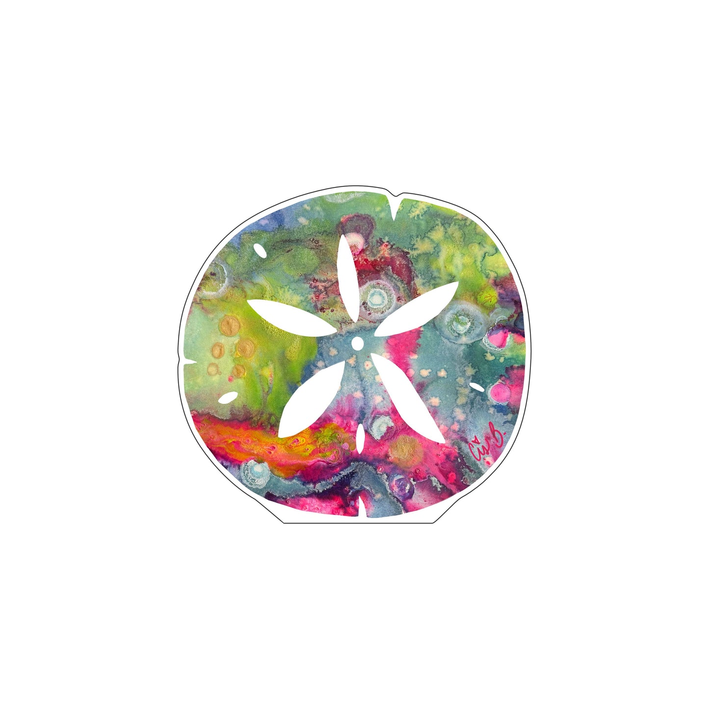 LBR-175 Venus Sand Dollar | 0.75Acrylic Contour