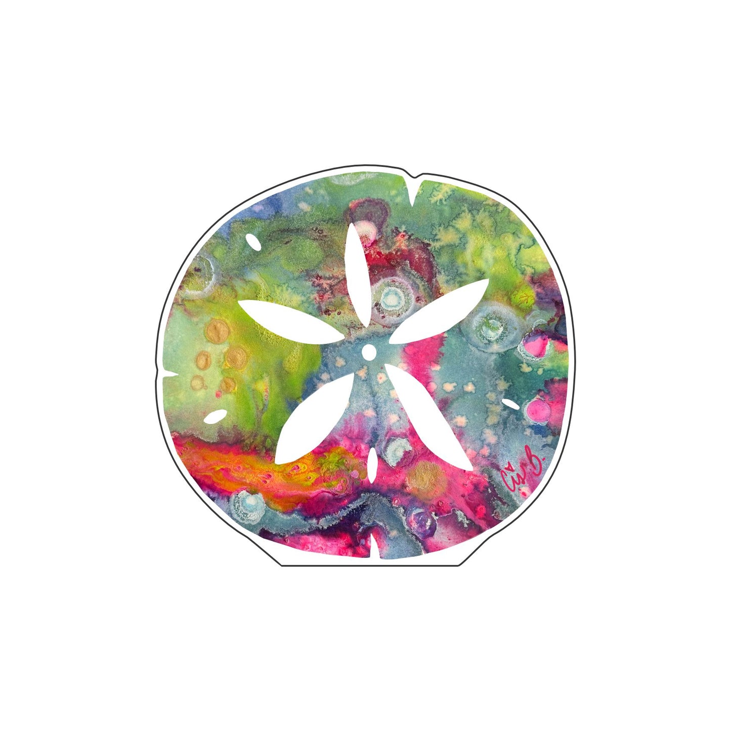 LBR-176 Venus Sand Dollar Mini | 0.50Acrylic Mini Contour