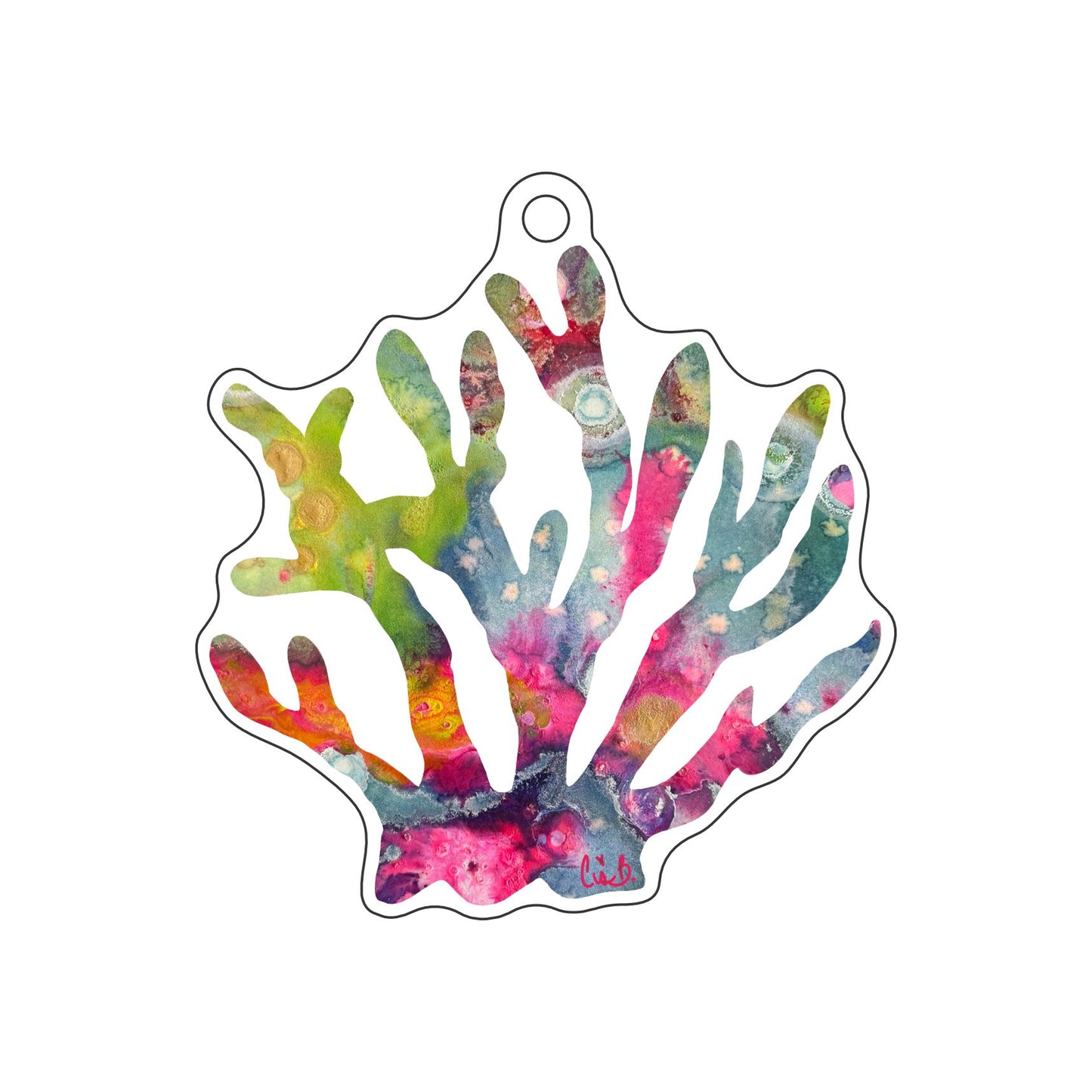 LBR-180 Venus Coral Ornament | 0.25Acrylic Ornament
