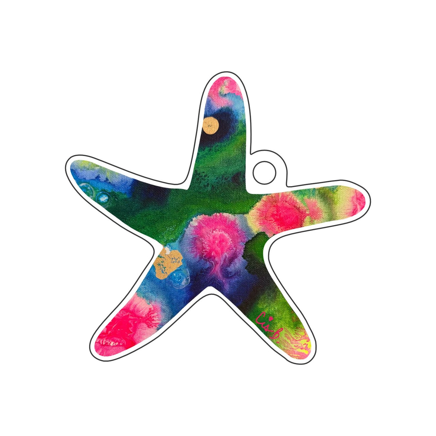 LBR-183 Mangrove Starfish Ornament | 0.25Acrylic Ornament