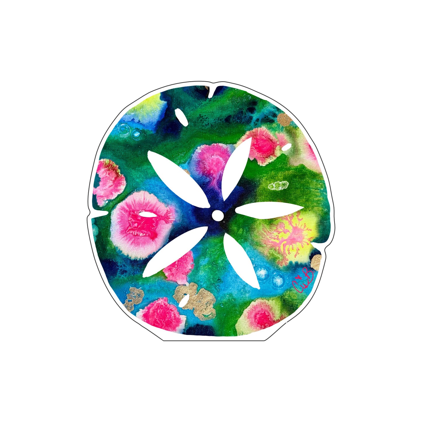 LBR-187 Mangrove Sand Dollar | 0.75Acrylic Contour