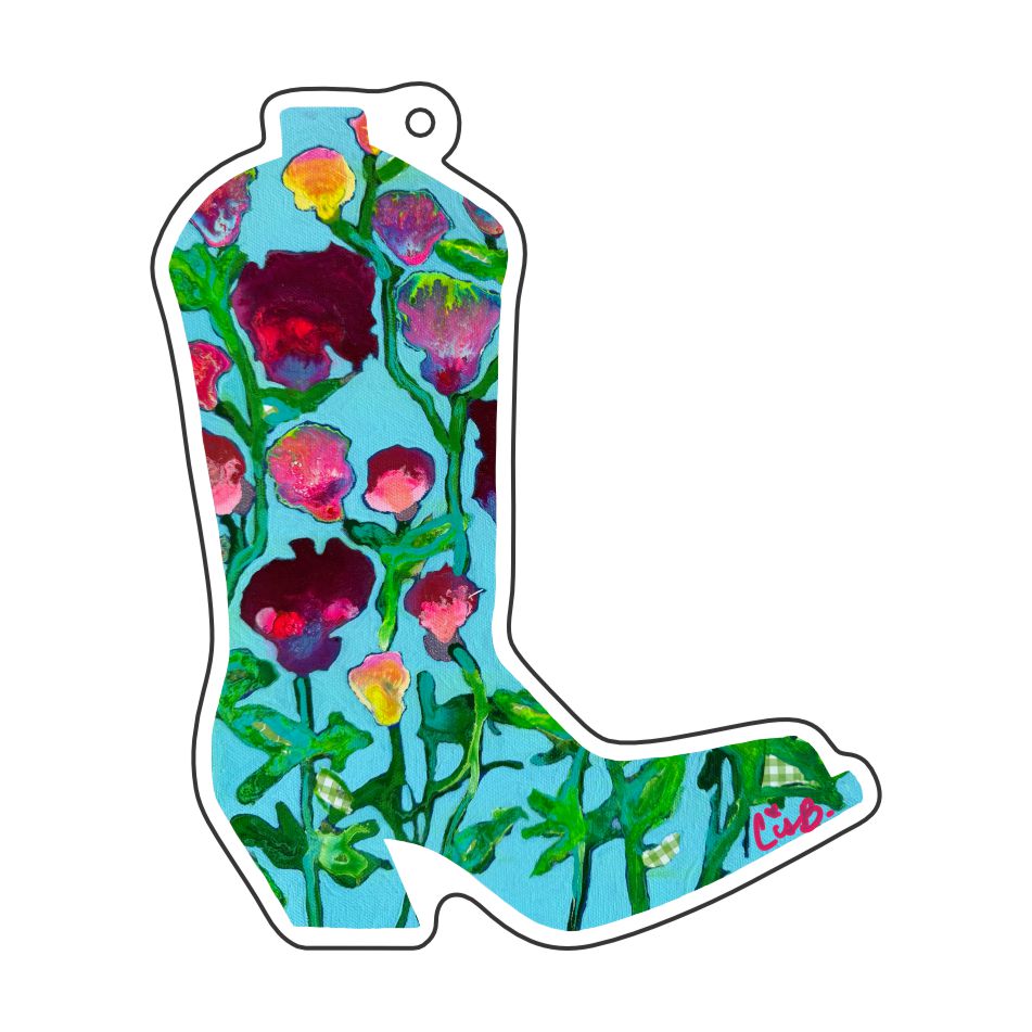 LBR-196 Summer Nights Boot Keychain | 0.125Acrylic Keychain | Set of 10