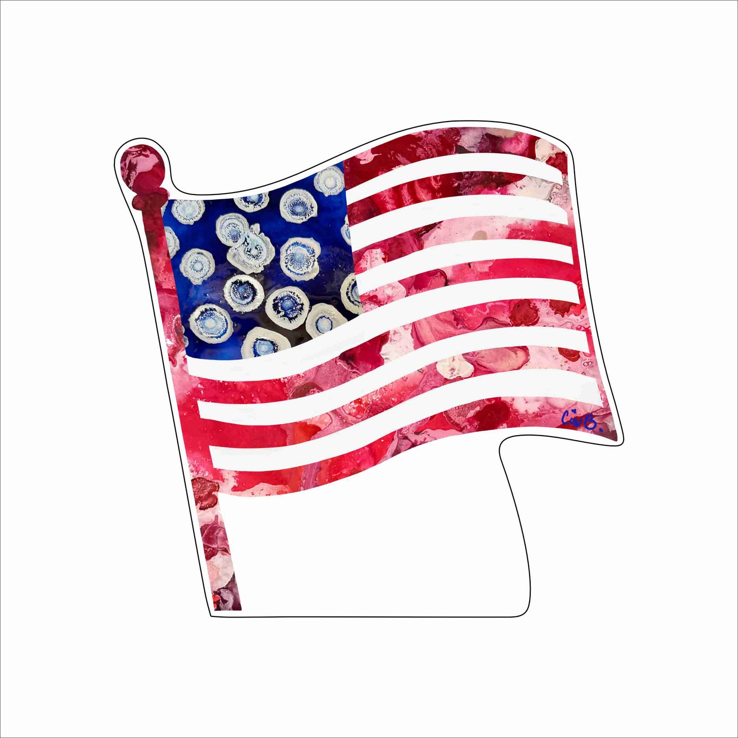LBR-201 GBA Flag | 0.75Acrylic Contour
