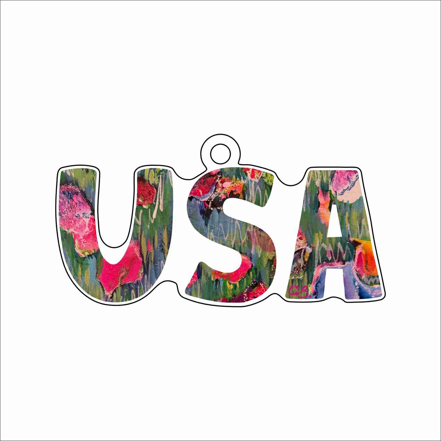 LBR-206 USA Ornament | 0.25Acrylic Ornament
