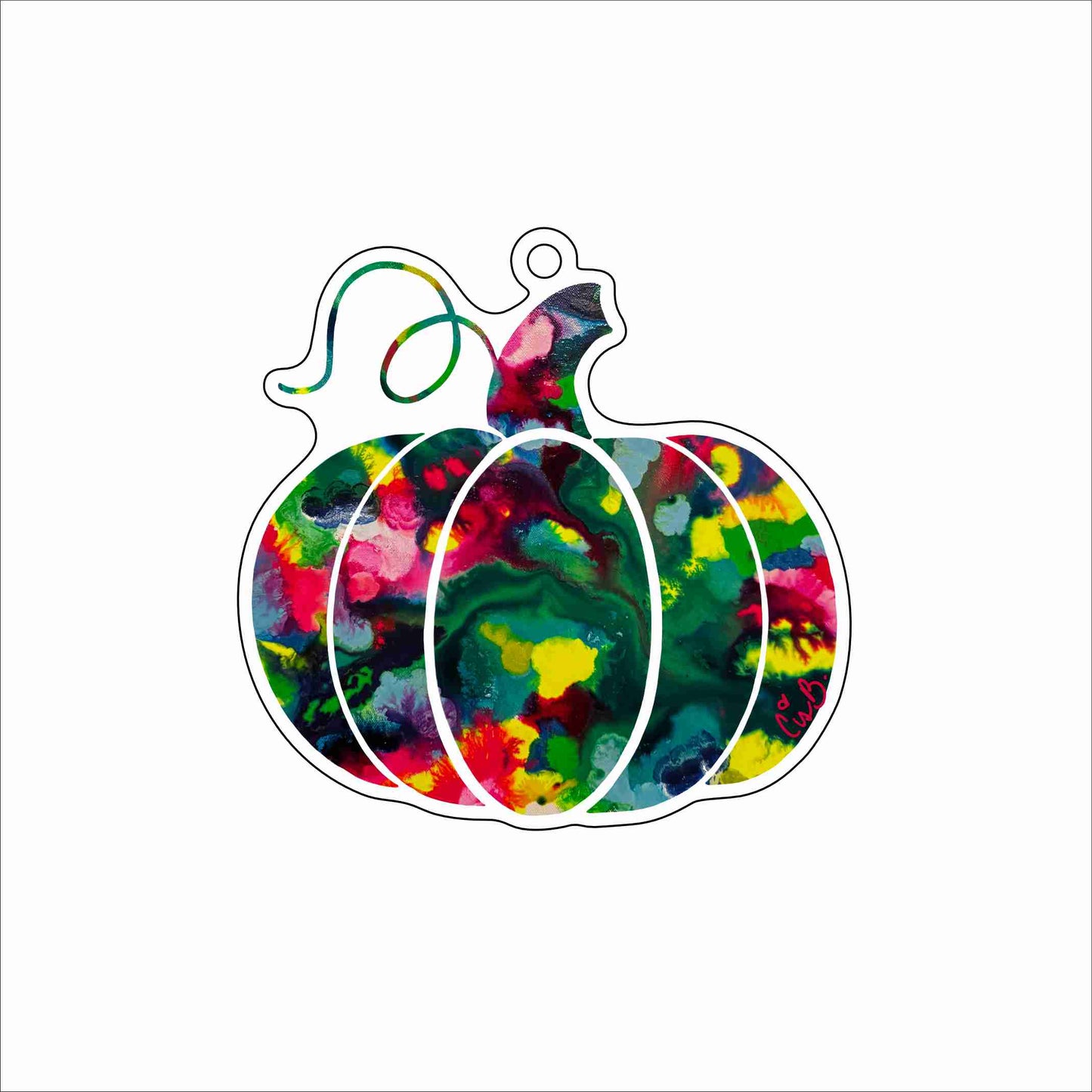 LBR-209 Chatham Pumpkin Ornament | 0.25Acrylic Ornament