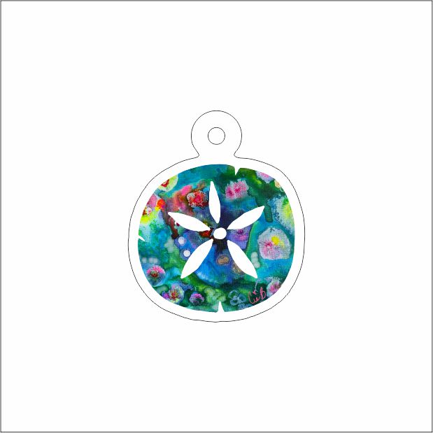 LBR-230 Perdido Sand Dollar Trinket | 0.25Acrylic Mahjong Trinket | Case of 10