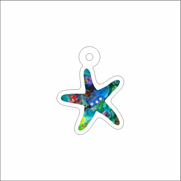 LBR-231 Twilight Starfish Trinket | 0.25Acrylic Mahjong Trinket | Case of 10