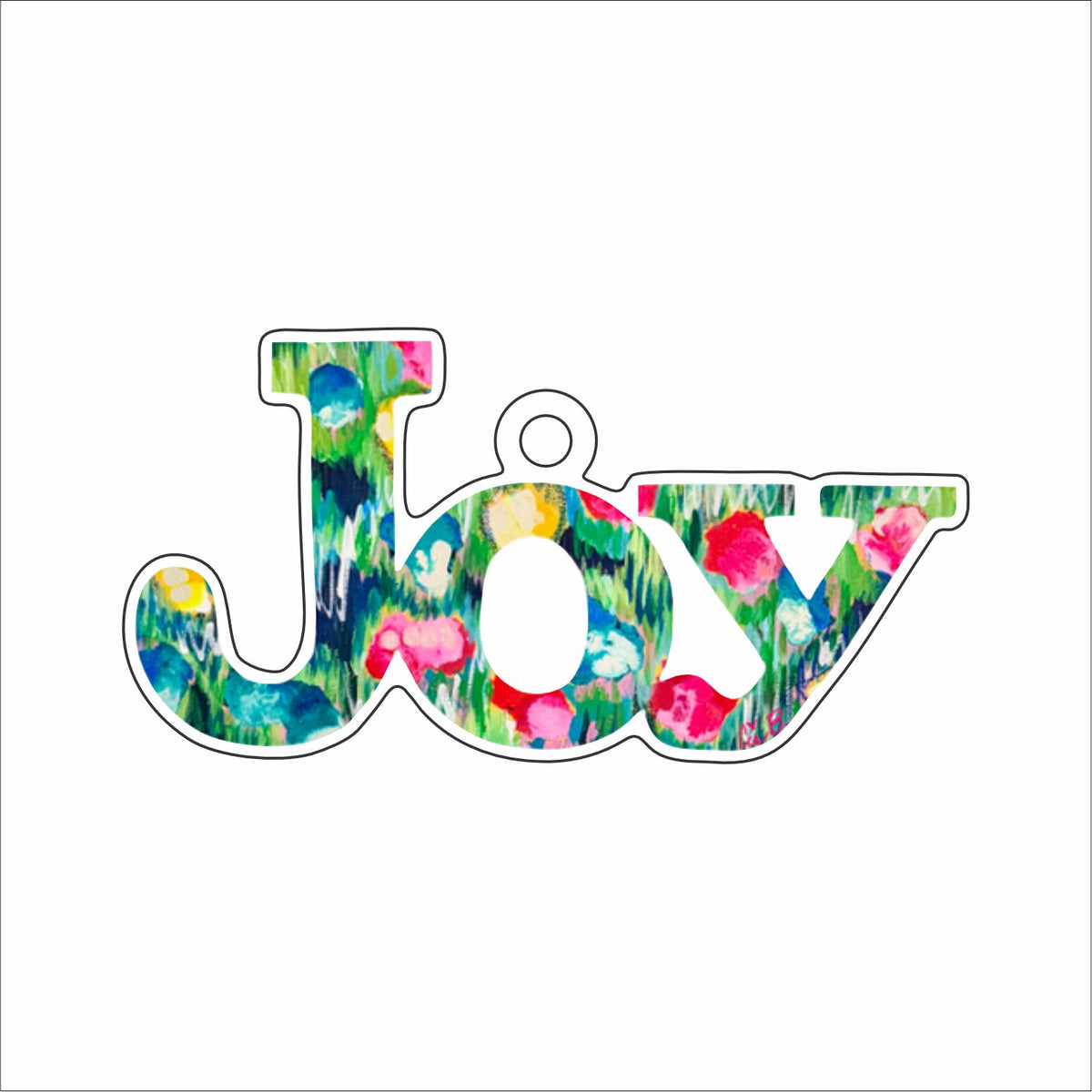 LBR-234 Candy Cane Joy Ornament | 0.25Acrylic Ornament