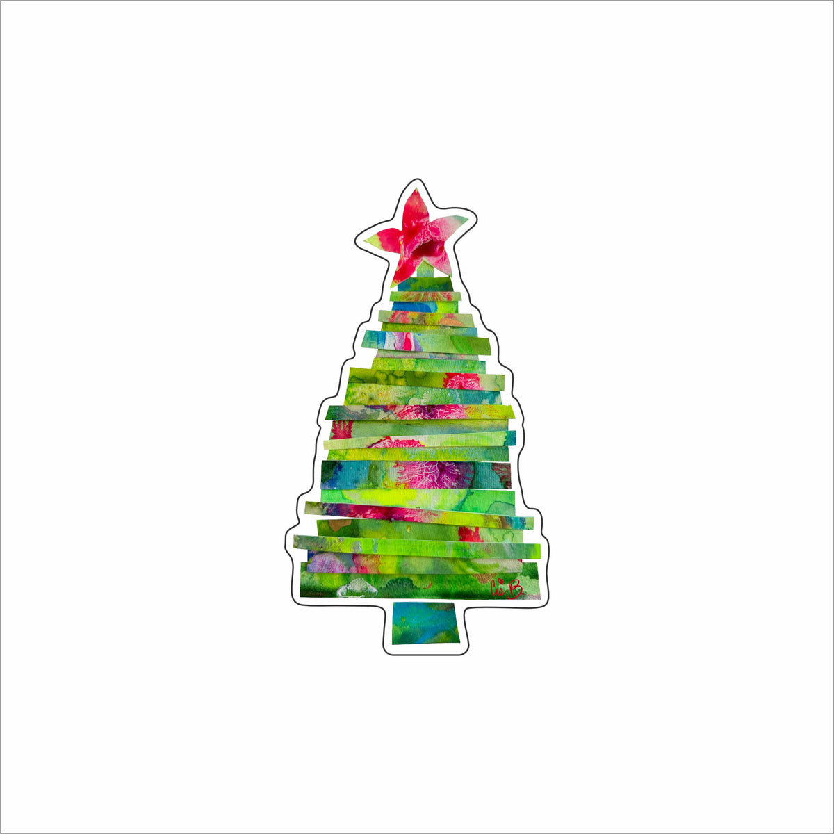 LBR-242 Noel Tree Mini | 0.50Acrylic Mini Contour