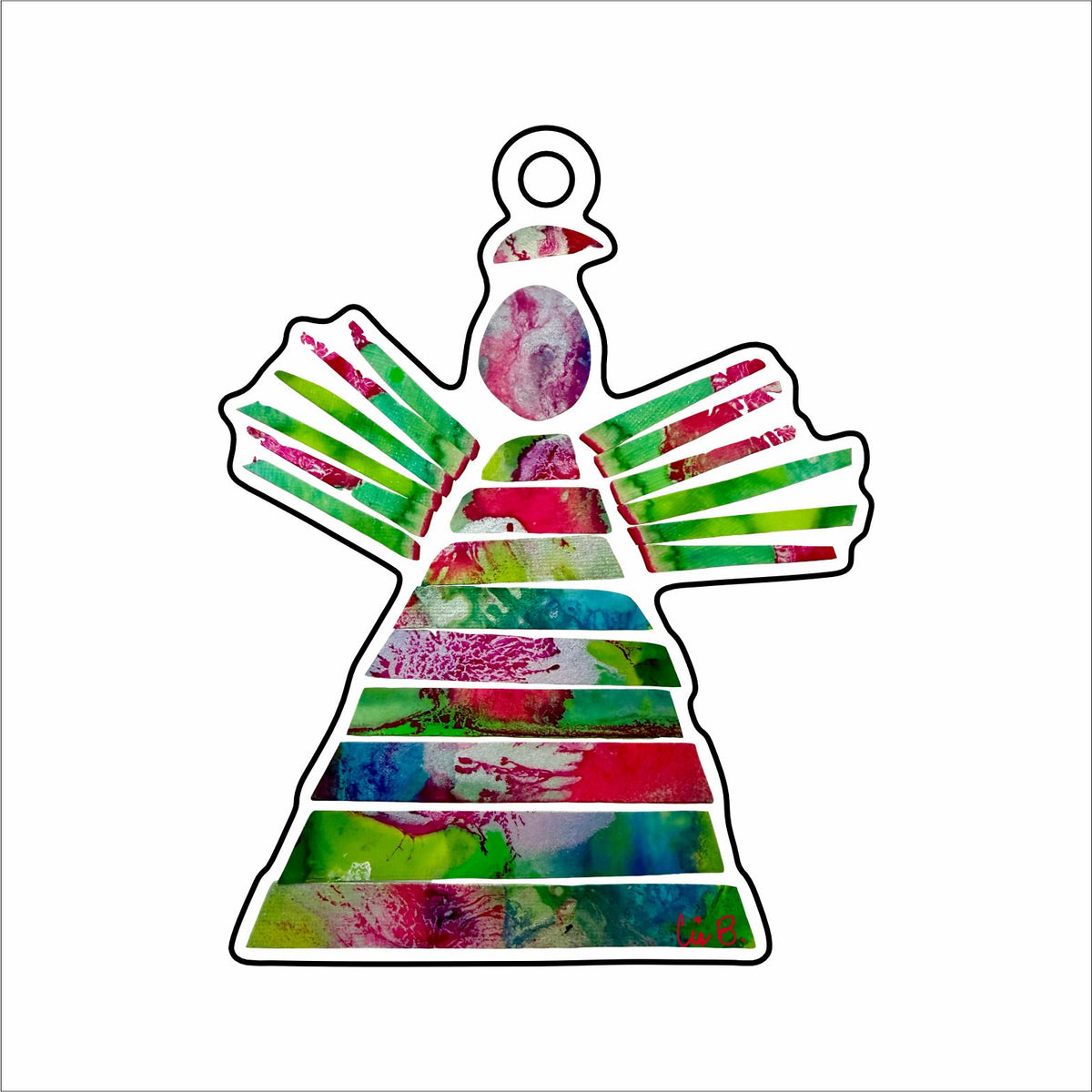 LBR-246 Auora Angel Ornament | 0.25Acrylic Ornament