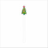 LBR-257  Noel Tree Drink Stirrer | 0.125Acrylic Stirrer | Case of 4