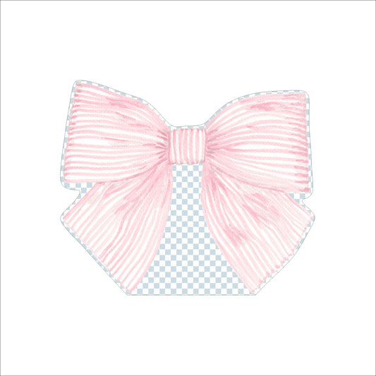 Pink Bow | 0.75in. Acrylic Cutout  | Case (any 10+)