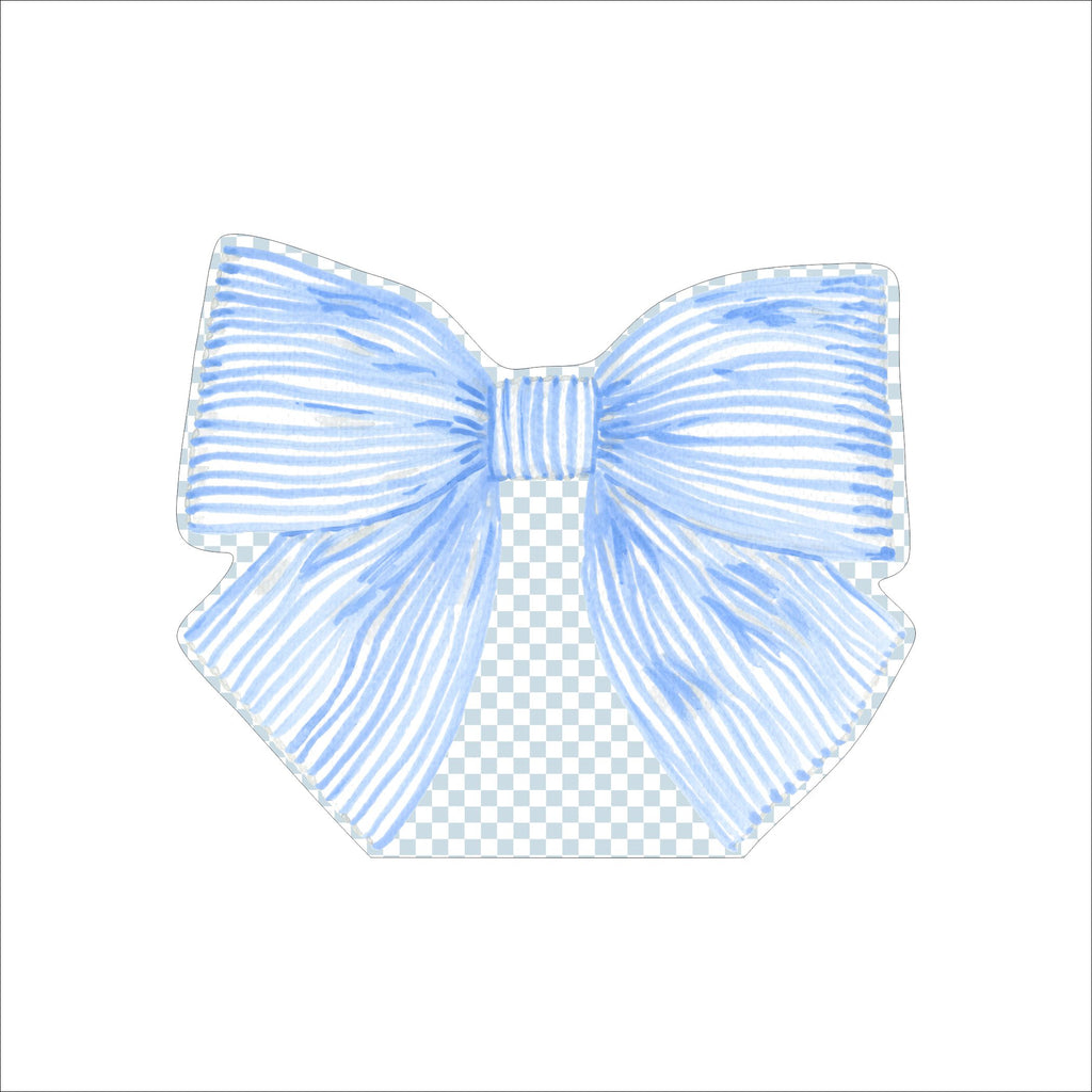 Blue Bow | 0.75in. Acrylic Cutout  | Case (any 10+)