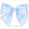 LCA-003 Blue Bow | 0.75in. Acrylic Cutout