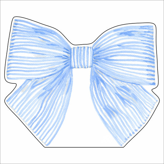 LCA-003 Blue Bow | 0.75in. Acrylic Cutout