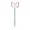 Pink Bow | 0.125in. Acrylic Drink Stirrer | Mix & Match (any 10+)