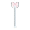 Pink Bow | 0.125in. Acrylic Drink Stirrer | Case of 100