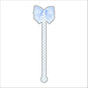 Blue Bow | 0.125in. Acrylic Drink Stirrer | Mix & Match (any 10+)