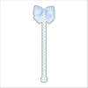 Blue Bow | 0.125in. Acrylic Drink Stirrer | Case of 100