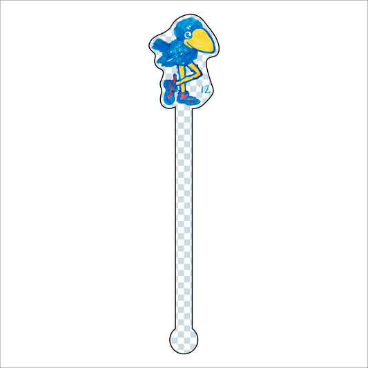 1912 Jayhawk | 0.125in. Acrylic Drink Stirrer | Case of 100