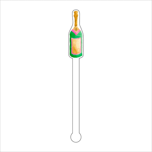 LCA-018 Champagne 1 | 0.125in. Acrylic Drink Stirrer | Mix & Match (any 10+)