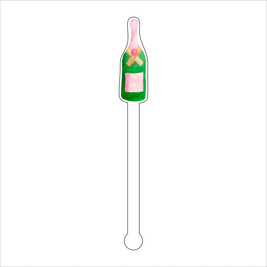 LCA-019 Champagne 2 | 0.125in. Acrylic Drink Stirrer | Case of 25