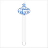 LCA-020 Ornament | 0.125in. Acrylic Drink Stirrer | Case of 25