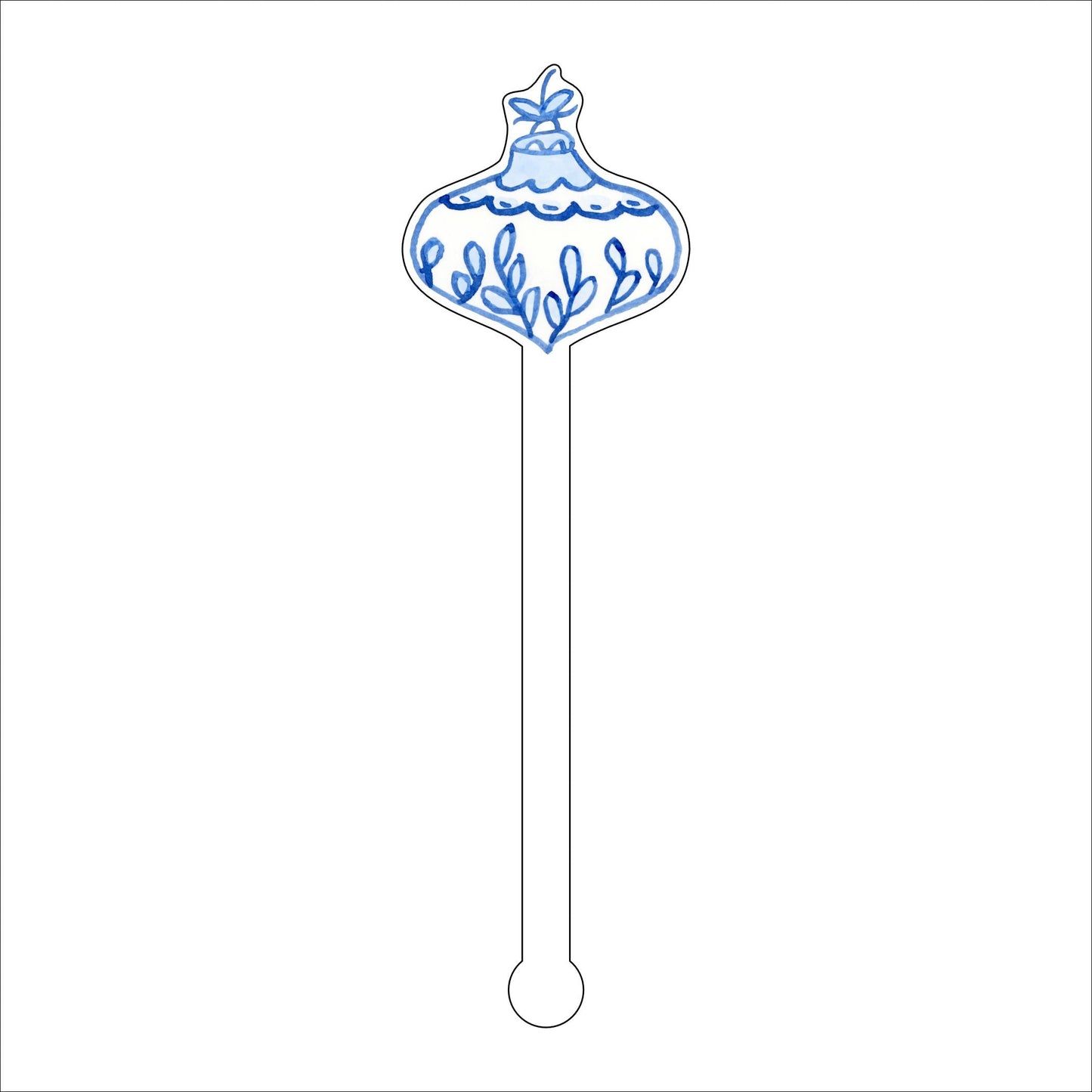 LCA-020 Ornament | 0.125in. Acrylic Drink Stirrer | Case of 25
