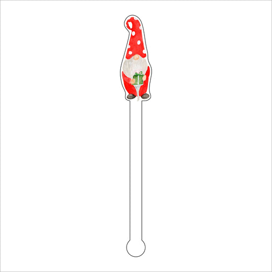 LCA-023 Gnome 2 | 0.125in. Acrylic Drink Stirrer | Mix & Match (any 10+)
