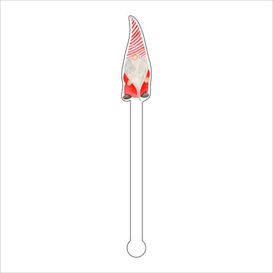 LCA-025 Gnome 4 | 0.125in. Acrylic Drink Stirrer | Mix & Match (any 10+)