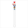 LCA-031 Blue Nutcracker | 0.125in. Acrylic Drink Stirrer | Case of 100