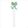 LCA-034 Green Ribbon | 0.125in. Acrylic Drink Stirrer | Mix & Match (any 10+)