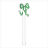 LCA-034 Green Ribbon | 0.125in. Acrylic Drink Stirrer | Case of 100