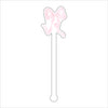 LCA-036 Pink Ribbon | 0.125in. Acrylic Drink Stirrer | Mix & Match (any 10+)