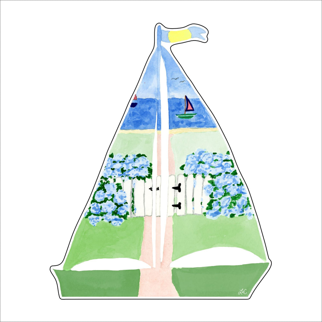 LCA-013 Sailboat | 0.75in. Acrylic Cutout | Case (any 10+)