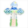 LCA-015 Cross Scene with Initials | 0.75in. Acrylic Cutout | Case (any 10+)