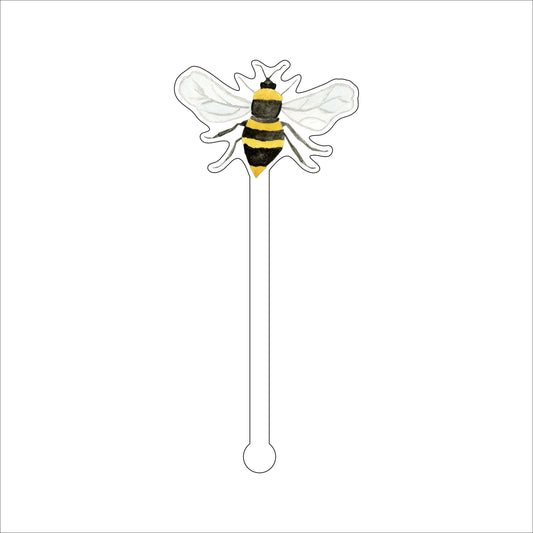 Bee | 0.125in. Acrylic Drink Stirrer | Case of 100