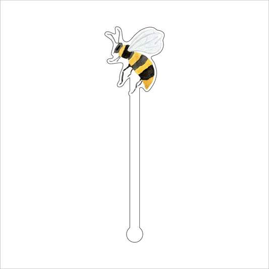 Bee 2 | 0.125in. Acrylic Drink Stirrer | Case of 100