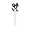 Black Ribbon | 0.125in. Acrylic Drink Stirrer | Case of 100