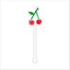 Cherries | 0.125in. Acrylic Drink Stirrer | Mix & Match (any 10+)