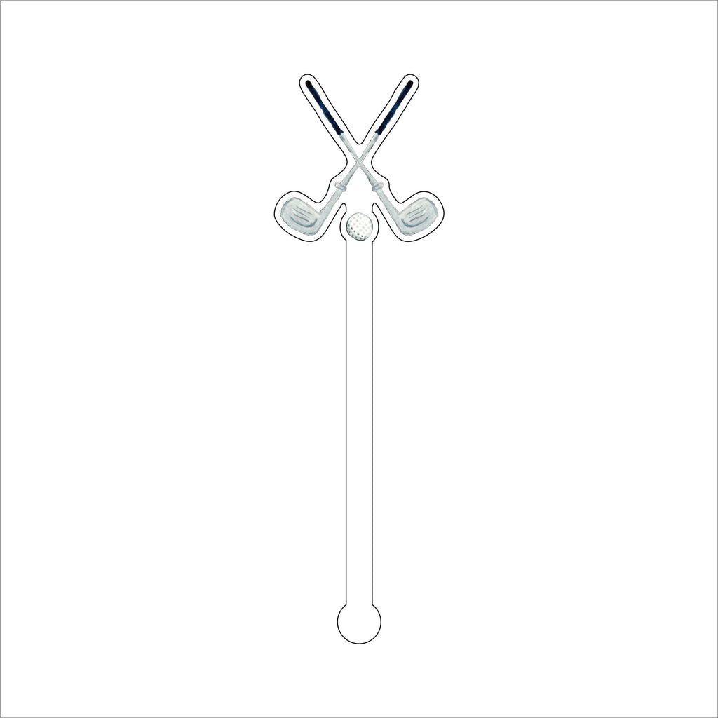 Golf Clubs | 0.125in. Acrylic Drink Stirrer | Case of 100