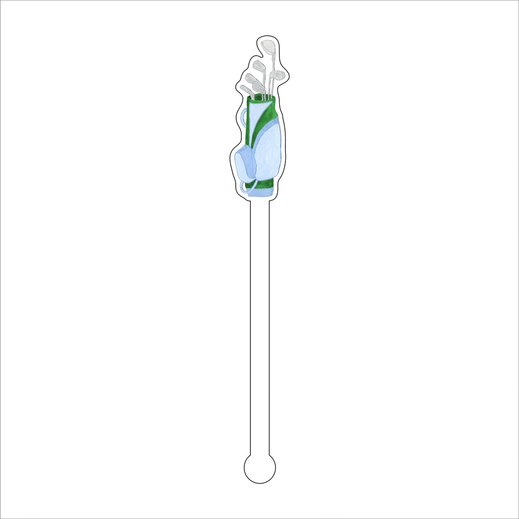 Golf Bag | 0.125in. Acrylic Drink Stirrer | Case of 25