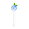 Blue Hydrangea | 0.125in. Acrylic Drink Stirrer | Case of 100
