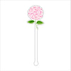Pink Hydrangea Stem | 0.125in. Acrylic Drink Stirrer | Case of 100