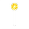 Lemon Slice | 0.125in. Acrylic Drink Stirrer | Mix & Match (any 10+)