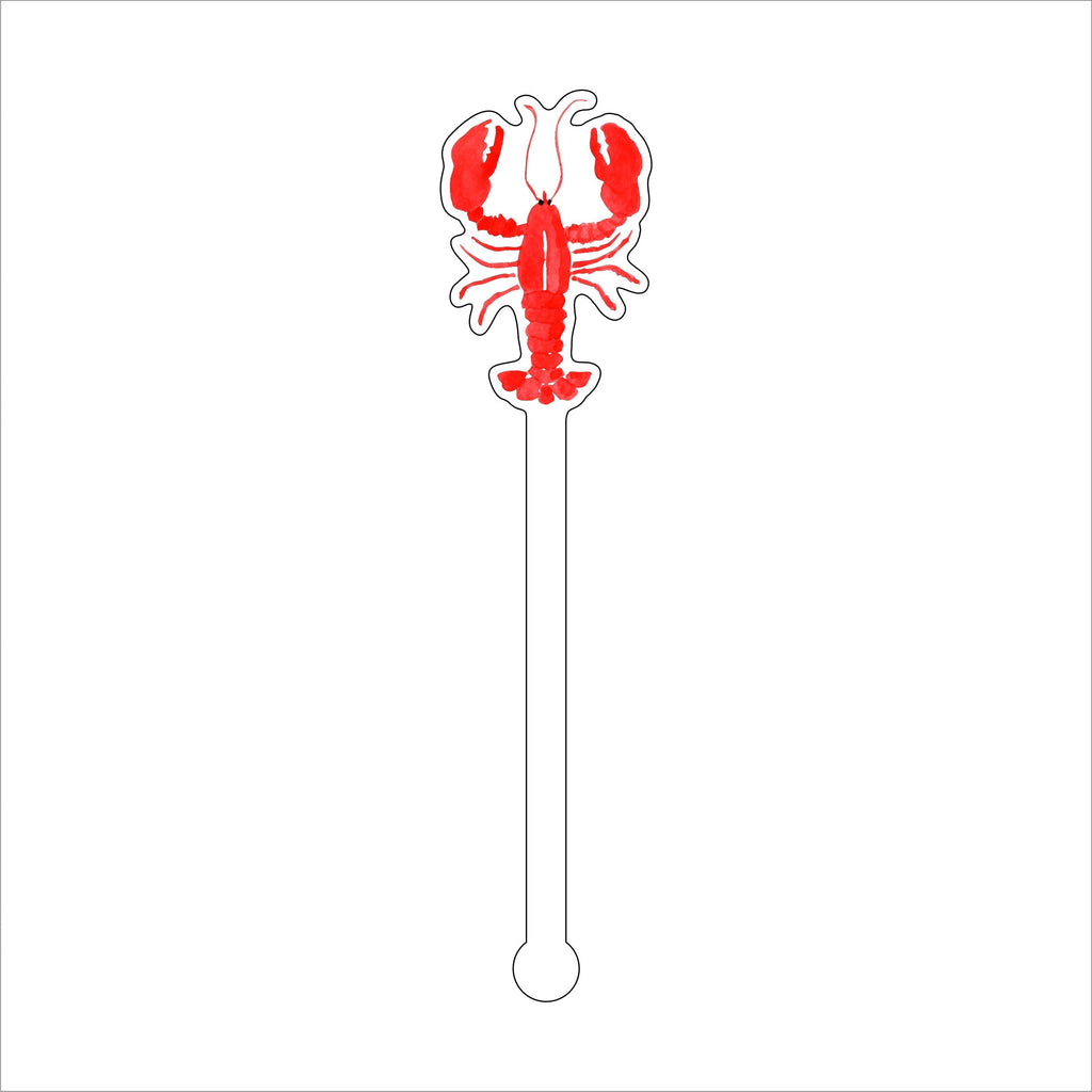 Lobster | 0.125in. Acrylic Drink Stirrer | Case of 100