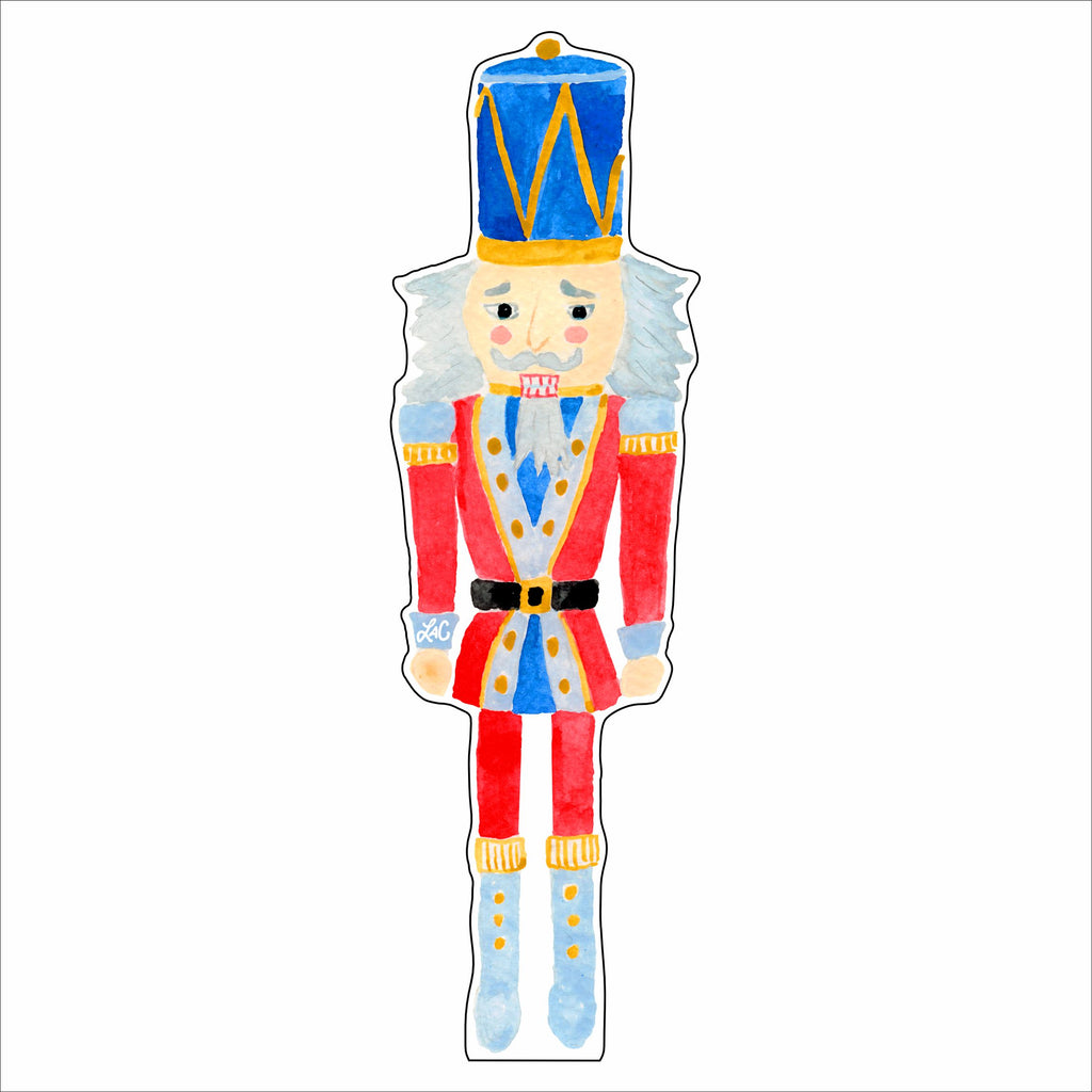 LCA-058 Red and Blue Nutcracker | 0.75Acrylic Contour |